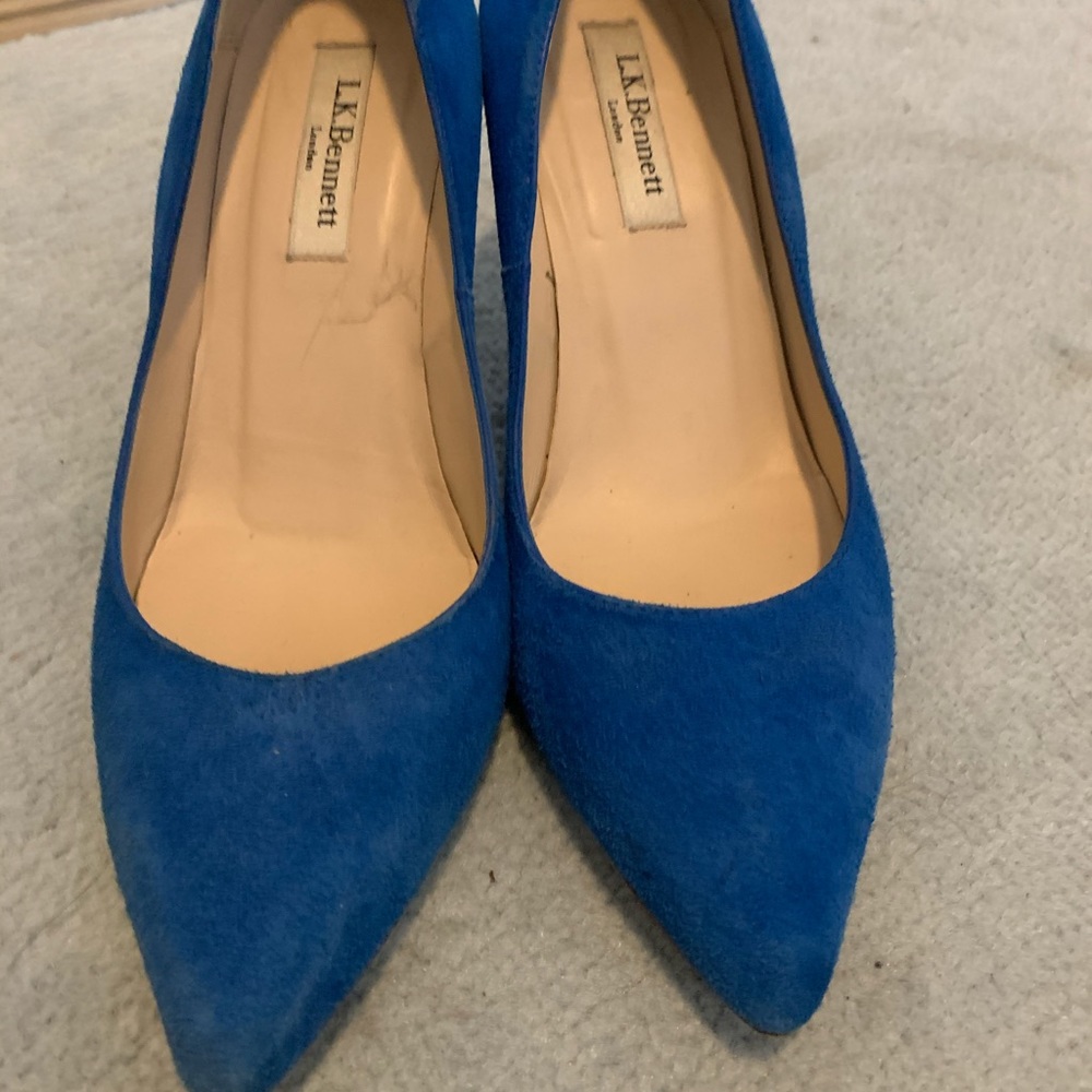 Used LK Bennett Suede Pumps 2 inch heels size 6